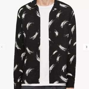 All Saints Black And White Printed Shirt - Mens XL